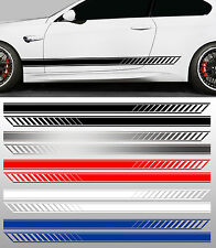 2 X BANDES STRIPE COURSE RALLYE RACING BAS DE CAISSE AUTOCOLLANT STICKER BD599