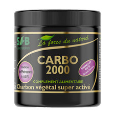Carbo 2000 - Charbon super activé granulés - 450 g - Pot Familial