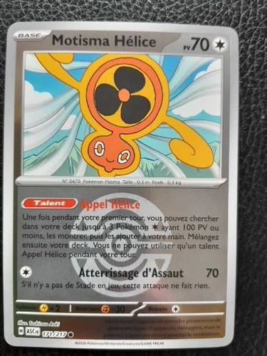 Carte pokémon motisma - carte,