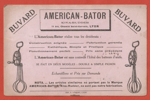 Buvard american bator - -,