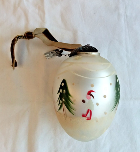 Boule noël ancienne en - de,