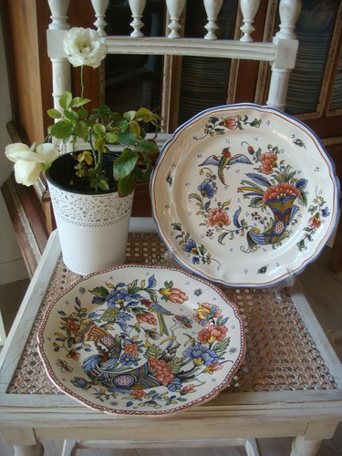 Assiettes desvres rené - 2,