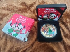 Coffret Médaille Disney Plaqué Or Merry Chrismas