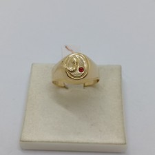 Bague homme jaune 18kt - or,