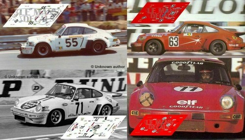 Décal porsche 911 carrera - 911, rsr