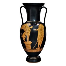 Vase Amphore Œdipe et Sphinx