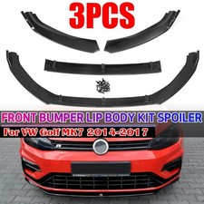 Spoiler pare-chocs avant noir brillant VW Golf MK7 2014–2017 – Kit carrosserie 3