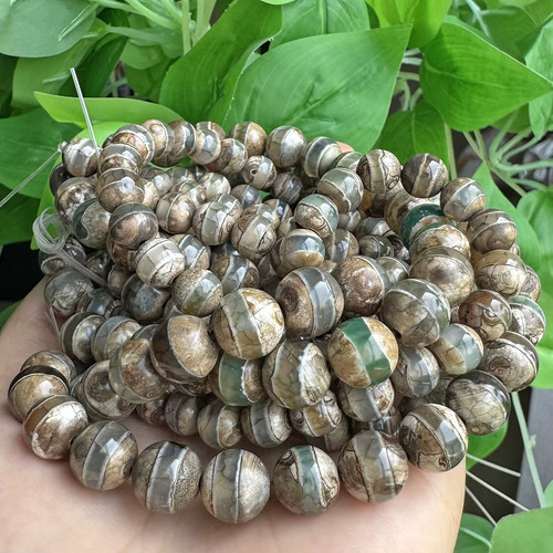 Lot perles agate - 11,