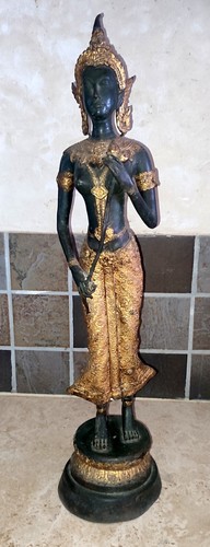 Ancienne statue bouddha - statue,