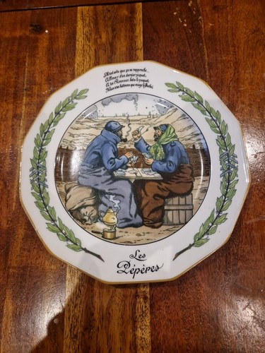 Rare assiette porcelaine - assiette, en