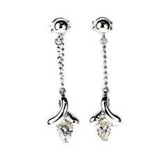 Boucles d'oreilles diamant en