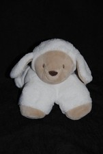 Doudou mouton beige blanc NATTOU petit mini hochet grelot peluche 13 cm Neuf