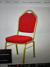 chaises banquet rouge modèle métro en parfait état nombre 260