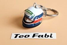 PORTE-CLÉ Teo Fabi mini casque pilote F 1 collector très bon état