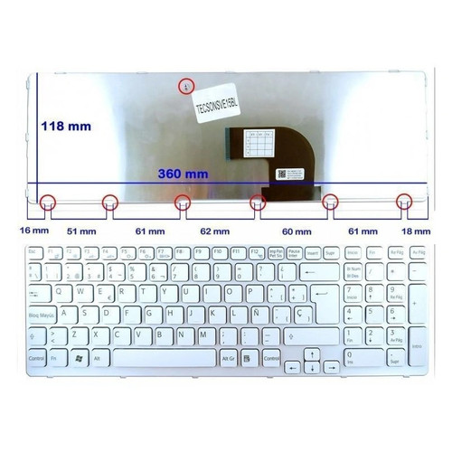 Clavier blanc pour ordinateur - pour,