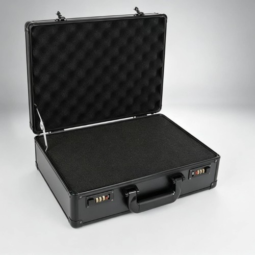 Valise aluminium noir - en,