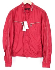 Veste RICHMOND Pour Homme 50 Rouge Légère Zippée À Manches Longues Élégante