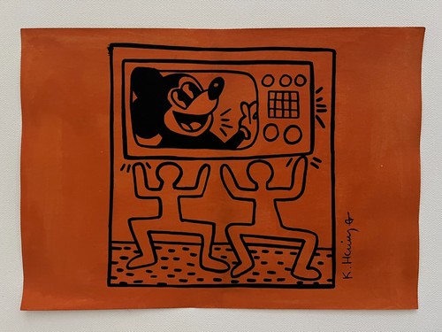 Keith haring dessin - sur, papier