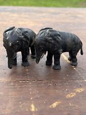 Série de 2 Eléphant En Plomb