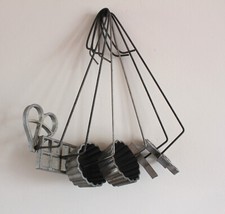 Lot de 6 fers à beignet gateau ancien patisserie chocolaterie aluminium TBE