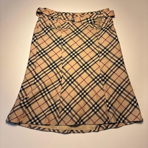 Burberry belted skirt plaid - burberry,