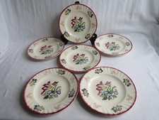 Assiettes plates faïencerie - plates,