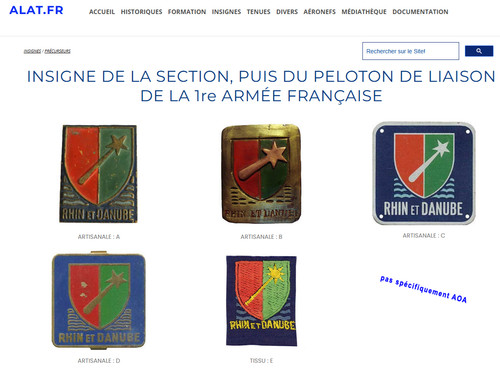 Insigne plaque alu 1ère - plaque,