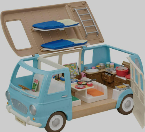 Sylvanian families camper van - families,