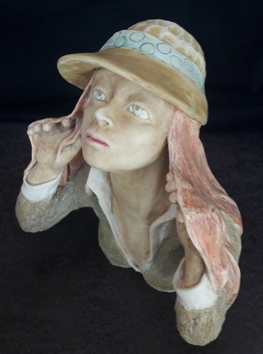 Sculpture jeanne terre - sculpture, "jeanne