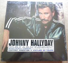Johnny Hallyday - coffret 4 vinyles N° 06113 "a la vie a la mort" neuf, scellé