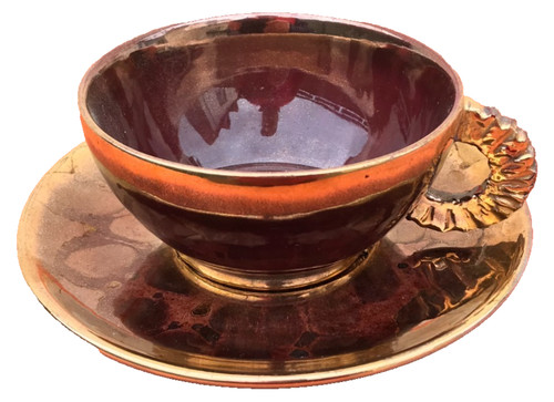 Tasse soucoupe à déjeuner - tasse,