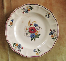 assiette plate faïence