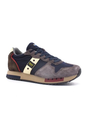 Baskets homme blauer nubuk - blauer,