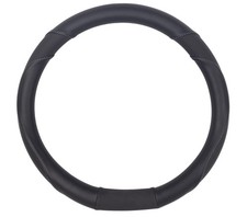 COUVRE VOLANT NOIR AVEC MEPLAT ADAPTABLE POUR PEUGEOT 208/ 308 II