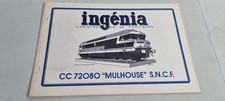 Rare Ingénia Maquette En Papier De Locomotive Diesel CC 72080  Échelle 1/50