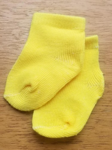 Chaussettes jaune poupon - chaussettes,