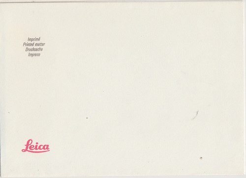 Mint cover envelop leica - cover,
