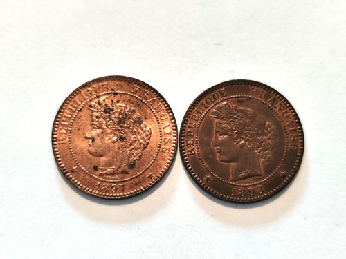 Lot pieces centimes ceres - 10,