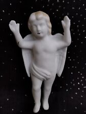 ANGELOT ANCIEN, FIGURINE EN BISCUIT, XIXÈME, PUTTO, ANGE, CHÉRUBIN, SUJET