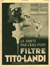 Publicité ancienne filtre