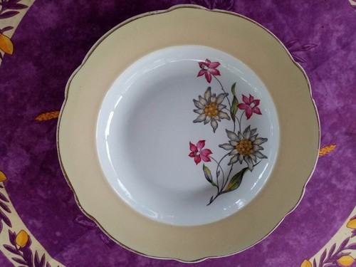 Plat rond creux faience - rond,