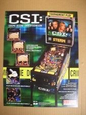 flyer de flipper STERN:  C S I