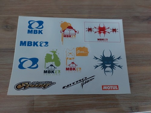 Planche autocollant mbk new - a,