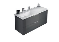 Plan vasque CeramiqueN gauche P.48 x L.124 cm Réf AHCBG1201 DELPHA