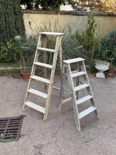 Ancien escabeau peintre - peintre, en
