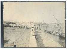 Madagascar, Majunga (Mahajanga), Arrivée en baleinière du Gouverneur Augagneur  