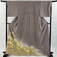 Élégant kimono Kaga Yuzen Furisode taille M 165,5 cm en soie beau design