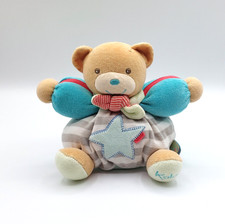 Peluche ours KALOO beige bleu