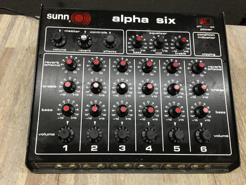 Sunn alpha six mixer amp - sunn,