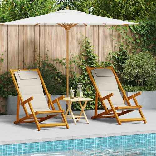 Chaise plage avec coussin - chaise,